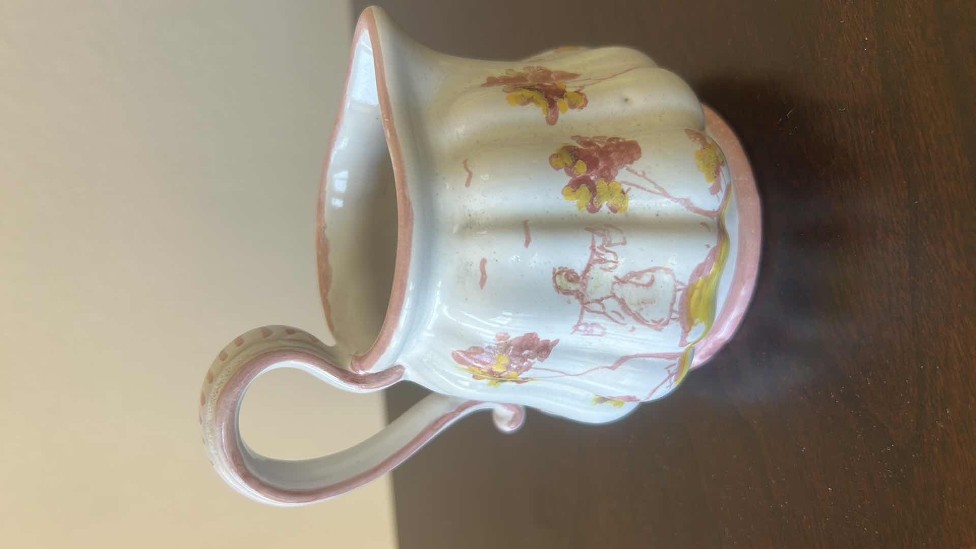 Photo 1 of FIRENZE ITALY SIGNED PORCELAIN HAND PAINTED CREAMER