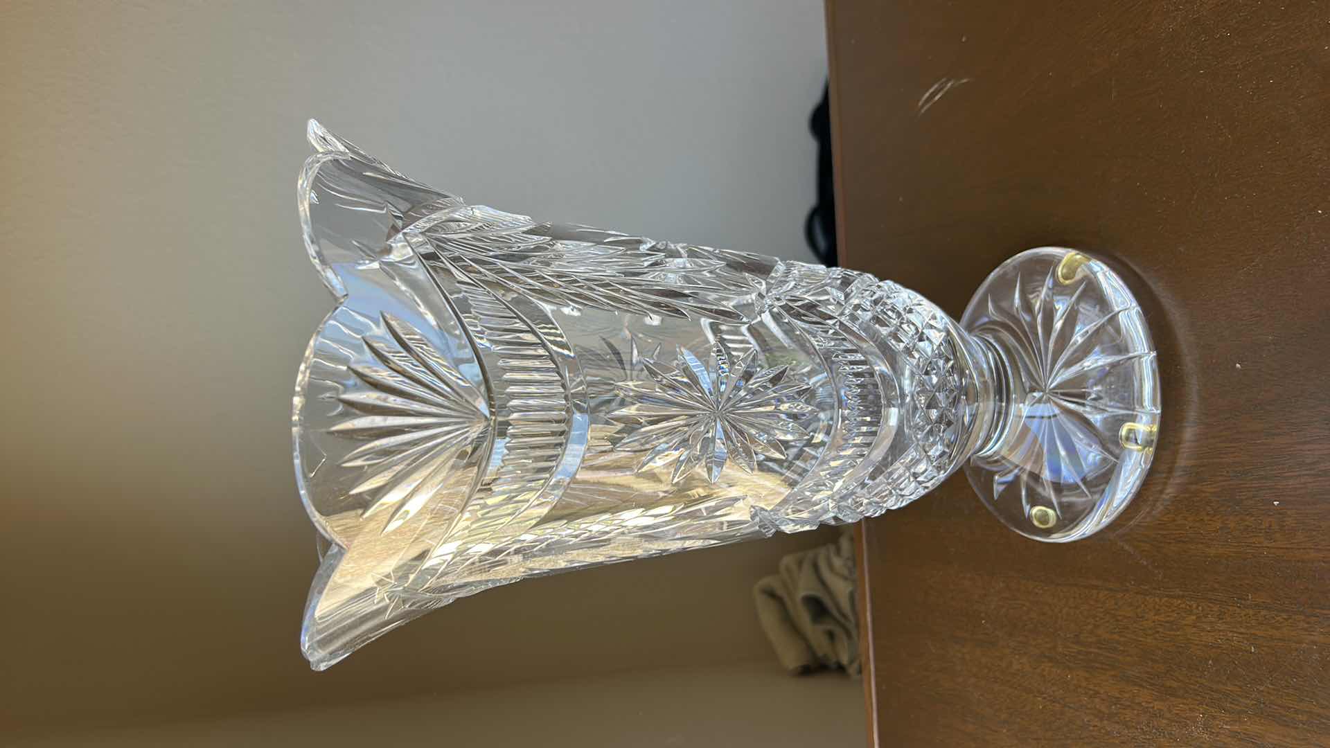 Photo 1 of WATERFORD CRYSTAL “WINTER WONDERLAND” CRYSTAL VASE, LIMITED EDITION  DESIGNERS GALLERY COLLECTION  1865/4500 H14.25” $600