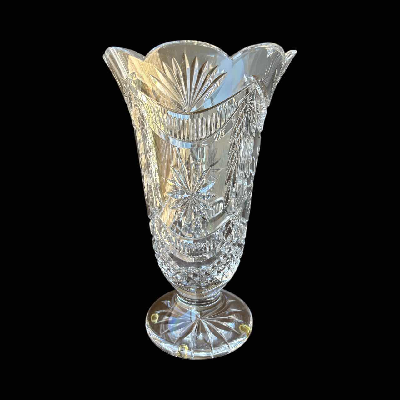 Photo 1 of WATERFORD CRYSTAL “WINTER WONDERLAND” CRYSTAL VASE, LIMITED EDITION  DESIGNERS GALLERY COLLECTION  1865/4500 H14.25” $600