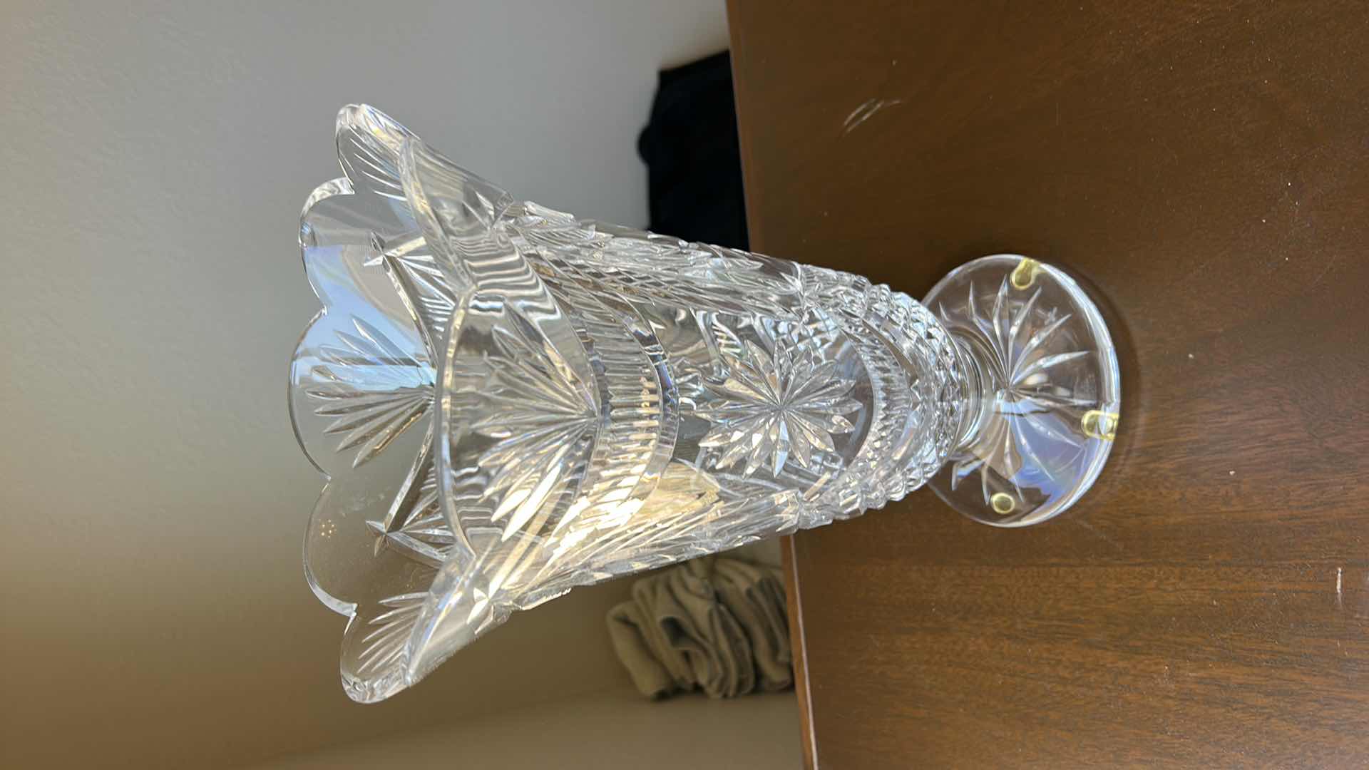 Photo 1 of WATERFORD CRYSTAL “WINTER WONDERLAND” CRYSTAL VASE, LIMITED EDITION  DESIGNERS GALLERY COLLECTION  1865/4500 H14.25” $600