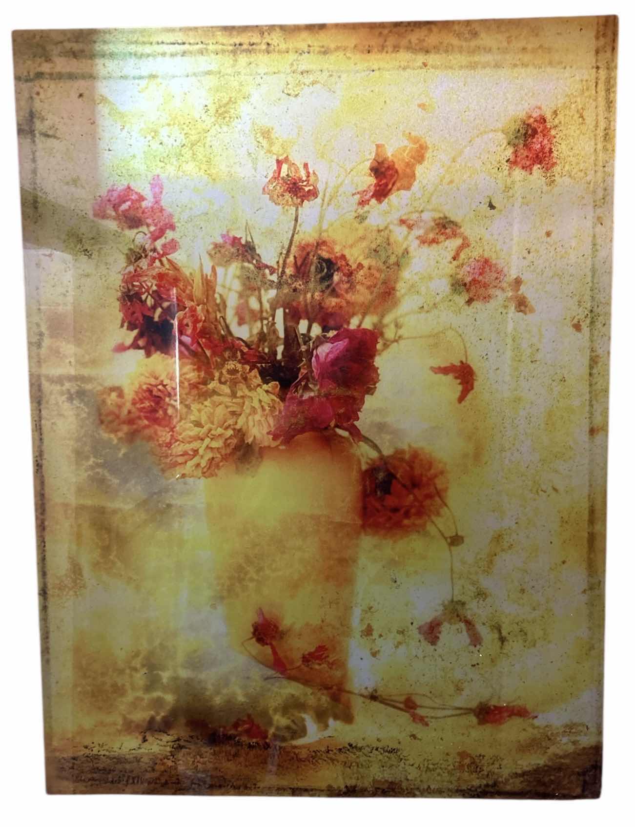 Photo 1 of ACRYLIC FLORAL ARTWORK 24” x 32”