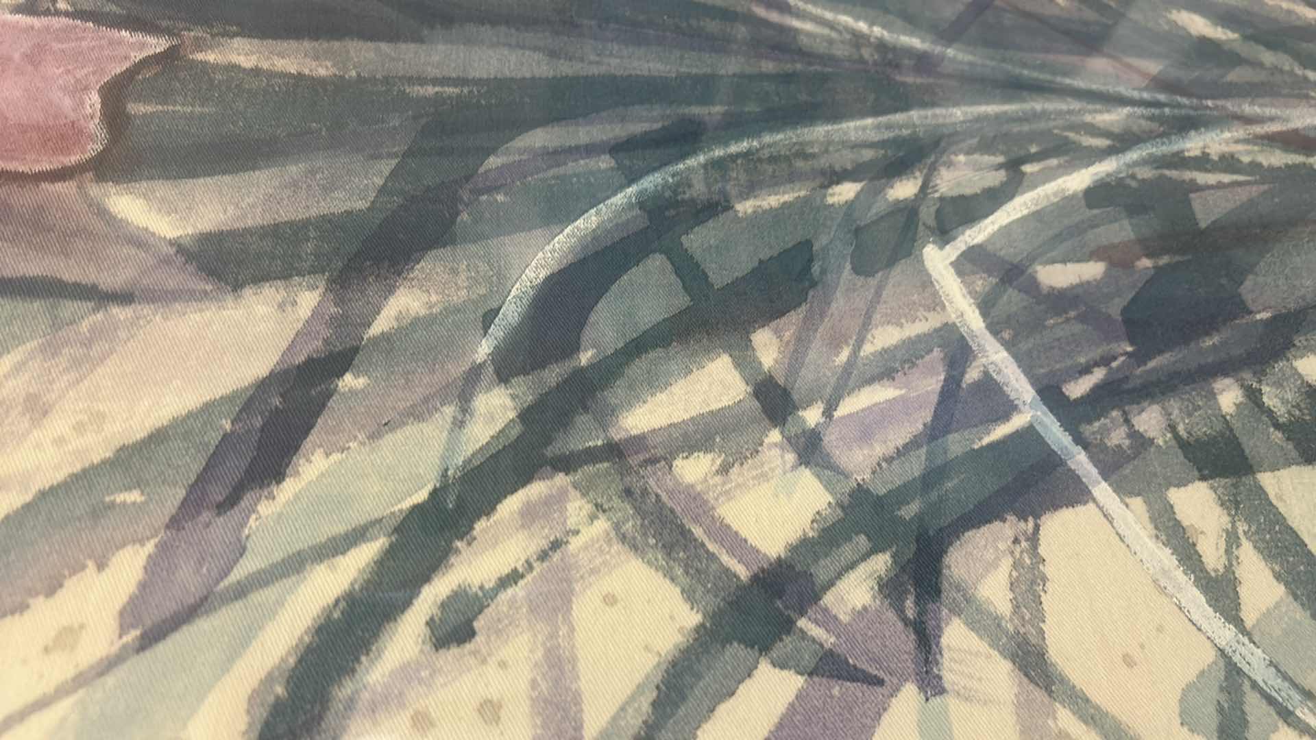 Photo 1 of FRAMED SIGNED PAINT ON CANVAS FLOWER ARTWORK BY J.D. TAWNRA 33 1/2“ x H39“