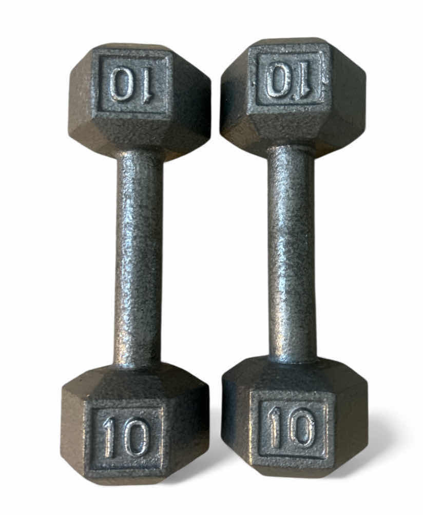Photo 1 of 2 - 10 lb HAND WEIGHTS