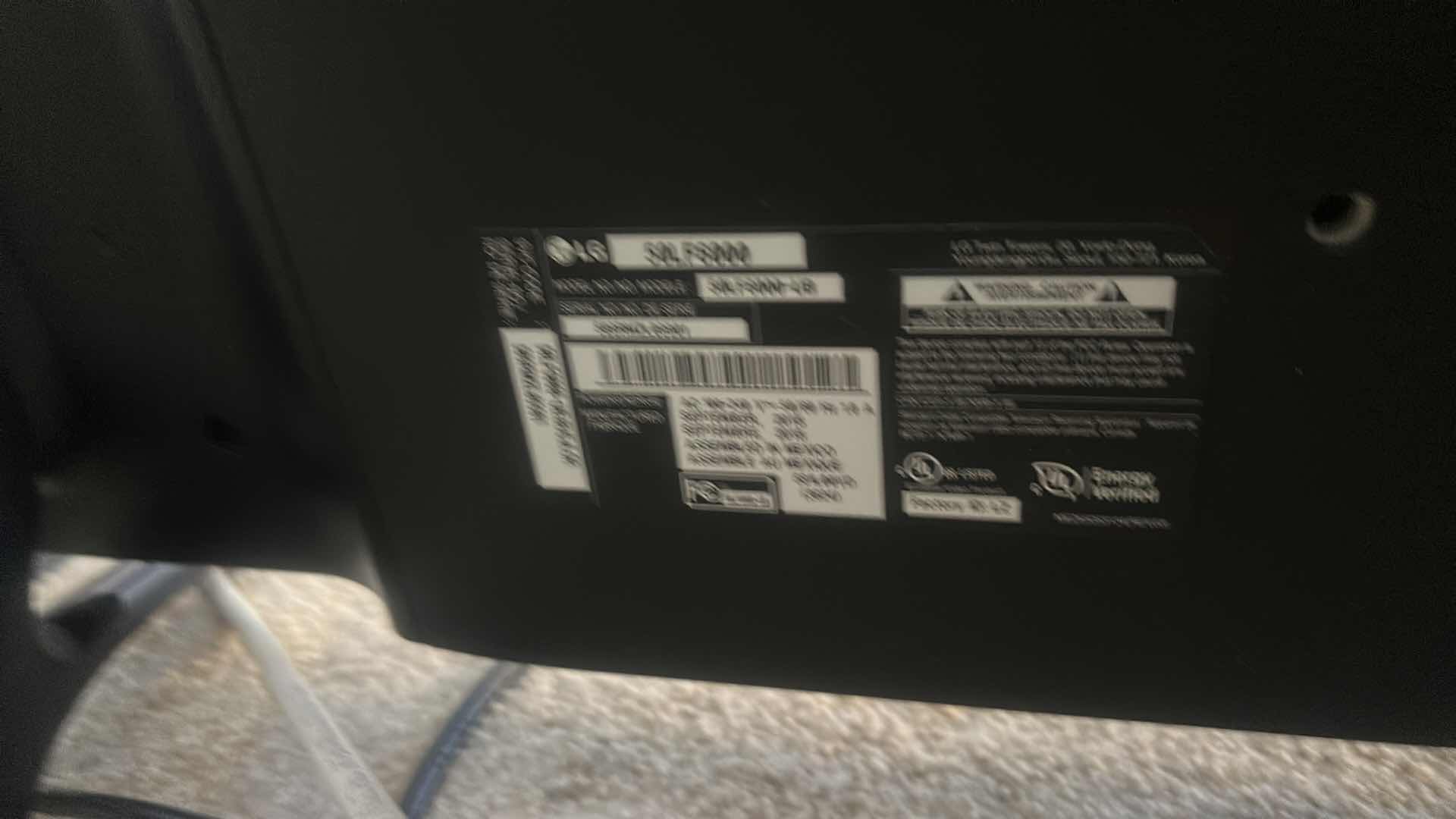 Photo 2 of 50” LG TV WITH REMOTE