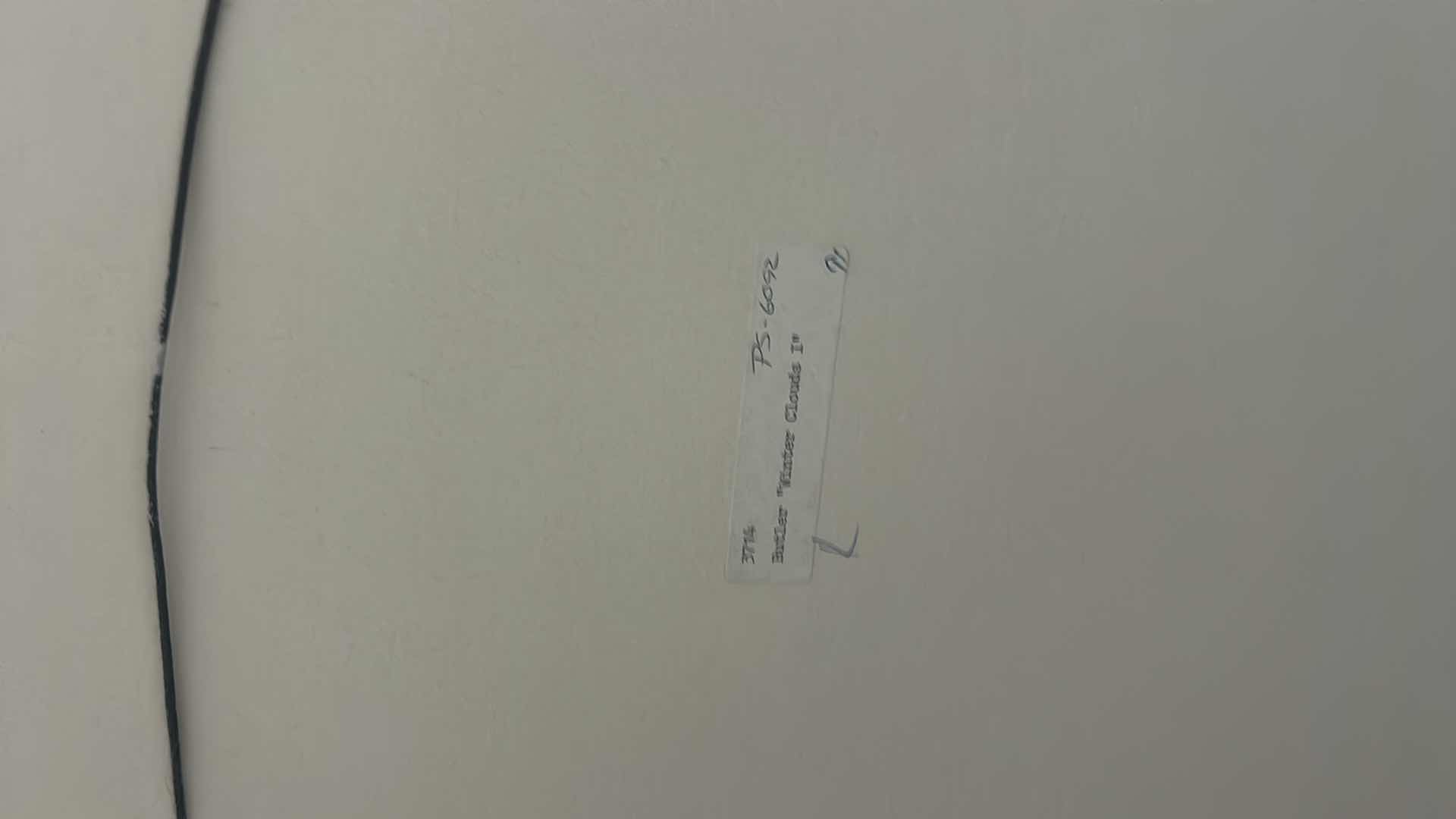 Photo 1 of WOOD FRAMED, RAISED PAPER SIGNED BUTLER WATERCOLOR SCULPTURE “ WINTER CLOUDS” ARTWORK 29” x H41”