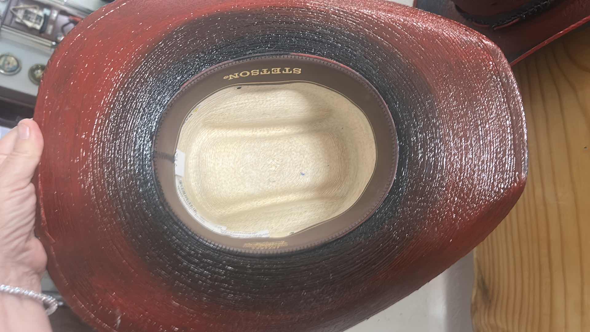 Photo 1 of HAND PAINTED CUSTOM STETSON USMC DEVIL DOG SIZE 7 1/8”