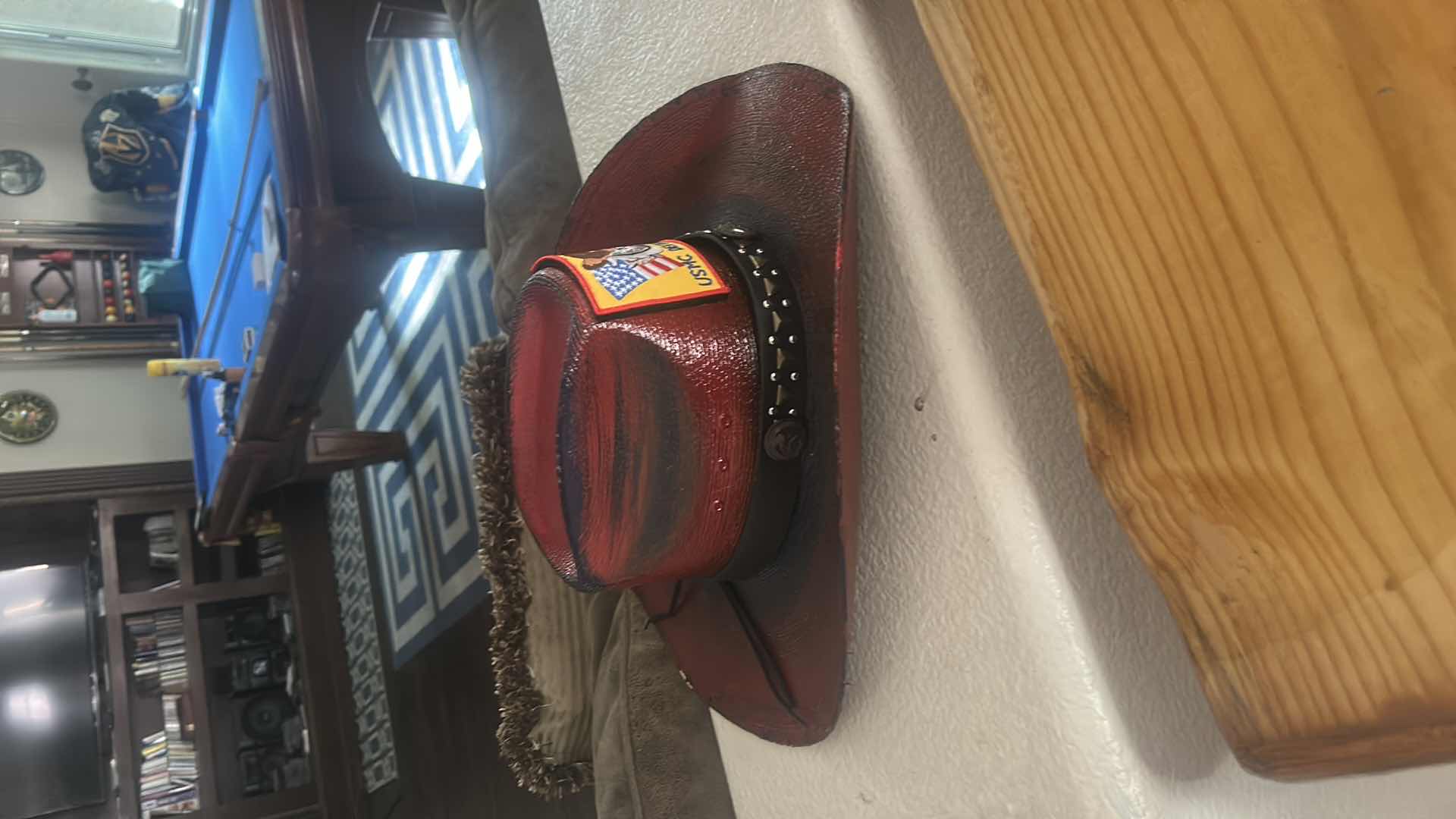 Photo 1 of HAND PAINTED CUSTOM STETSON USMC DEVIL DOG SIZE 7 1/8”