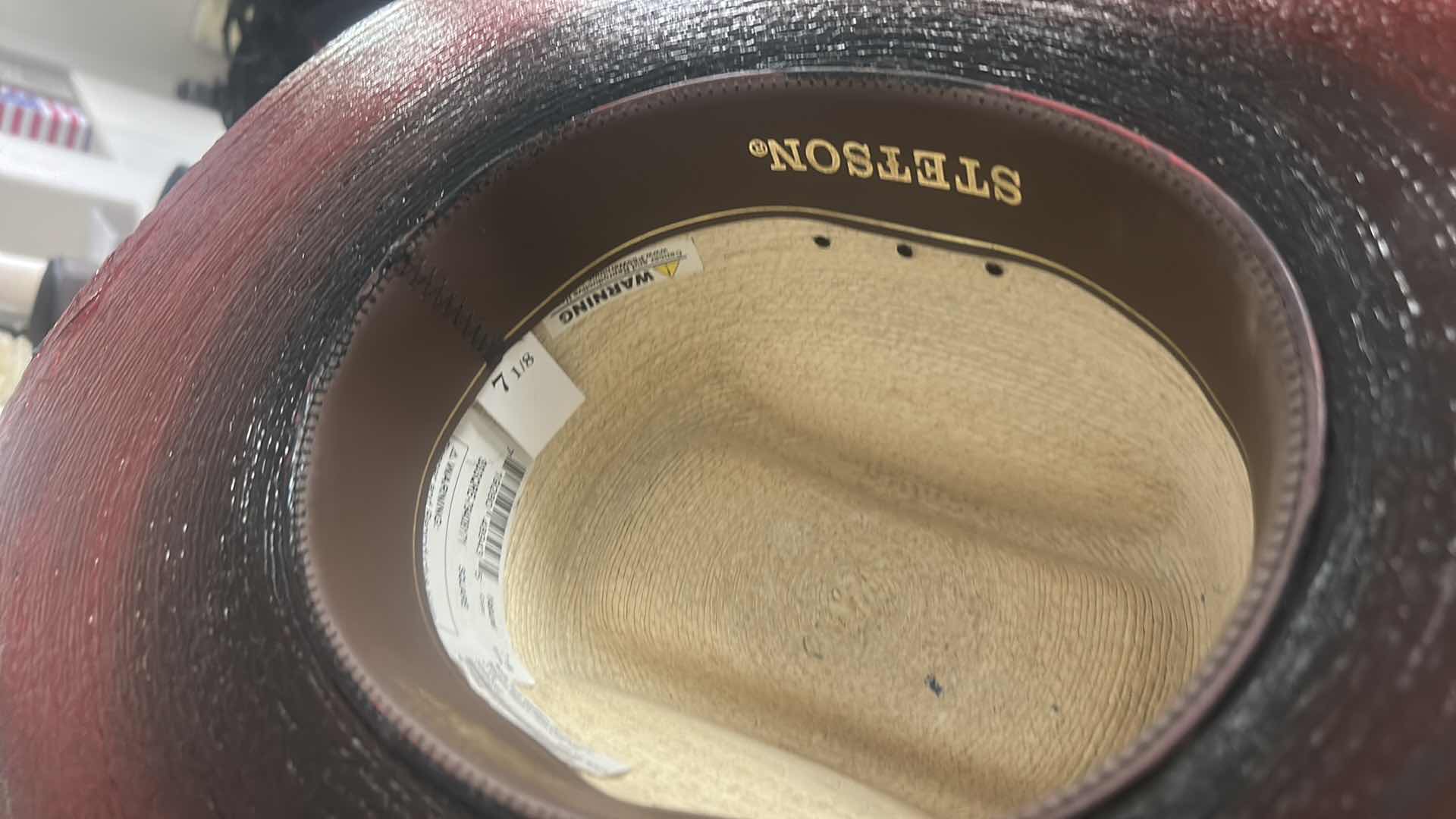 Photo 1 of HAND PAINTED CUSTOM STETSON USMC DEVIL DOG SIZE 7 1/8”