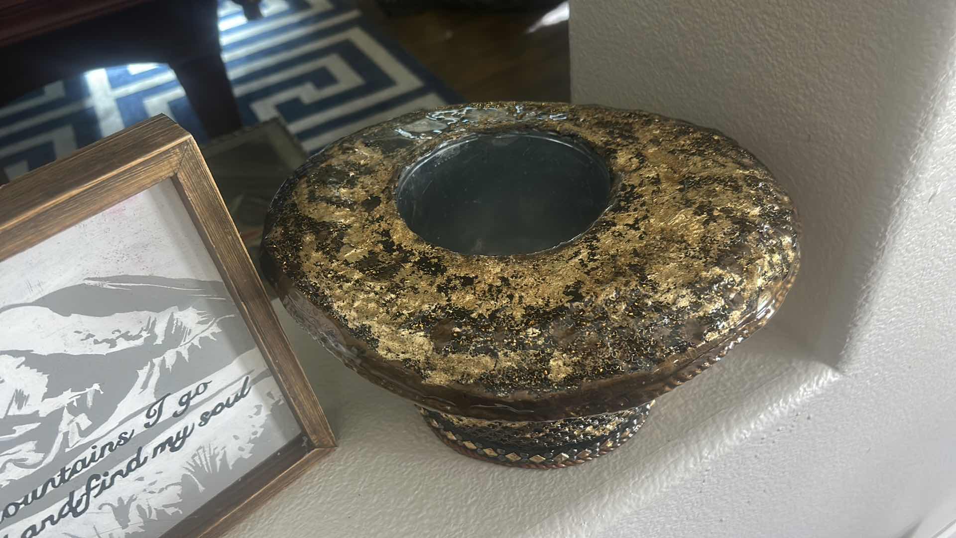 Photo 1 of CUSTOM DESIGNED HAT VASE AND PLAQUE 13.75” X H10 1/4”