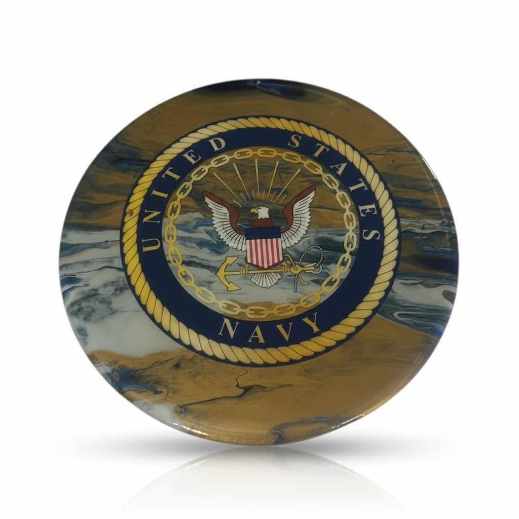 Photo 1 of HANDCRAFTED U.S. NAVY LAZY SUSAN 16”