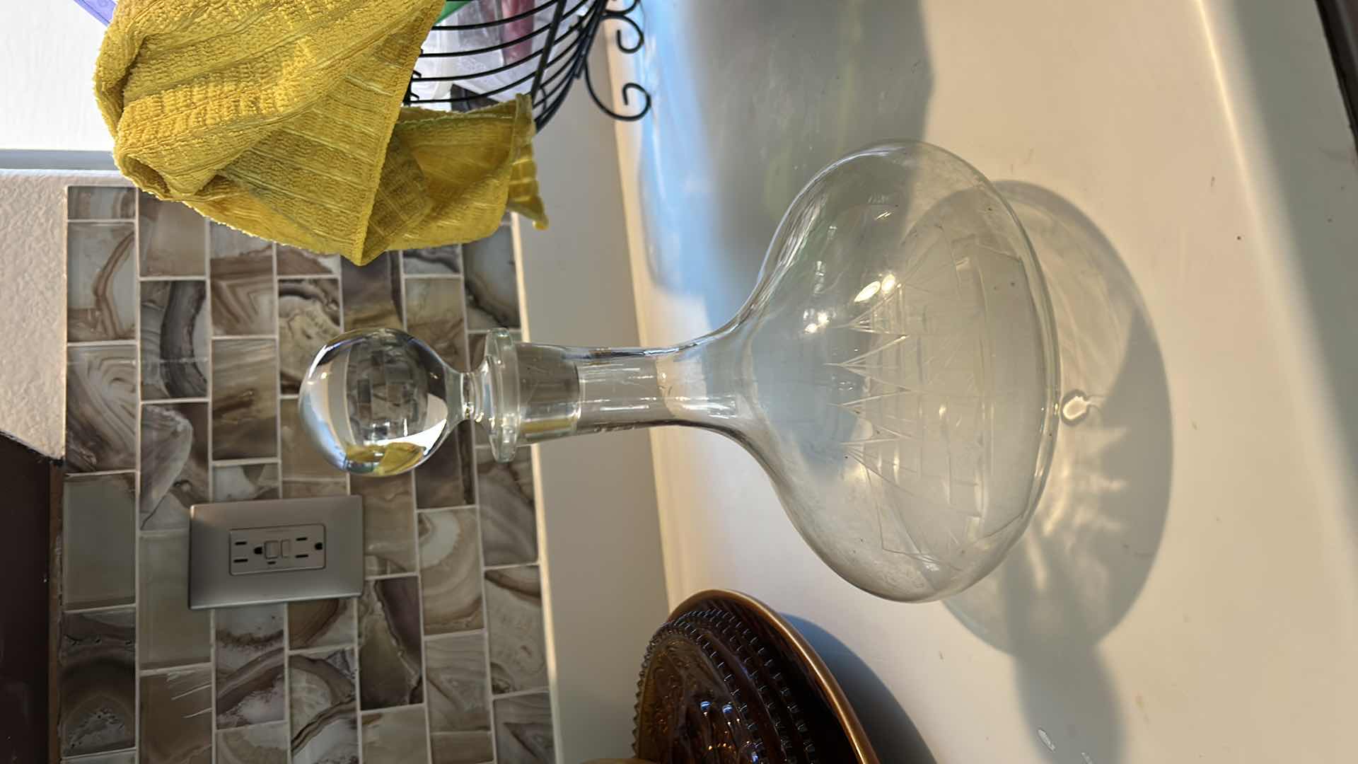 Photo 1 of ETCHED SHIP DECANTER