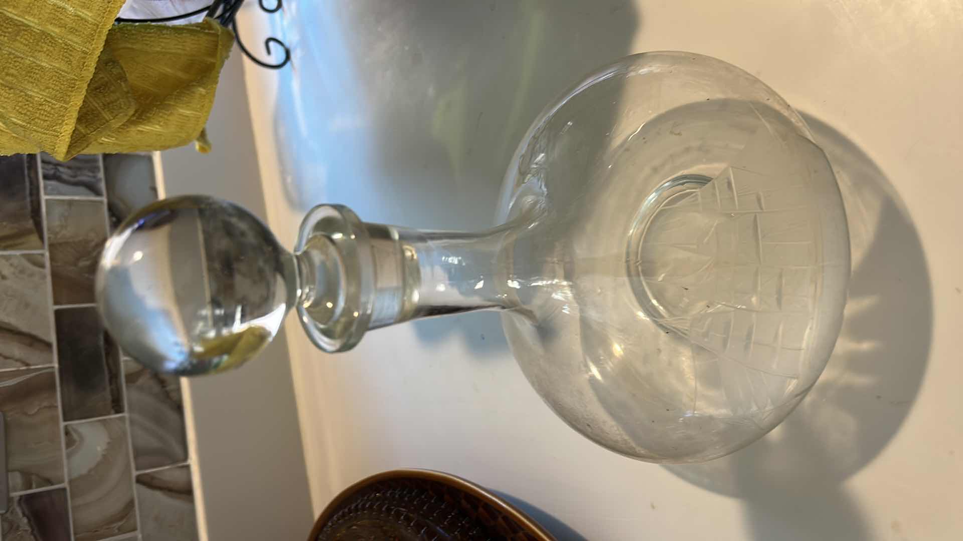 Photo 1 of ETCHED SHIP DECANTER