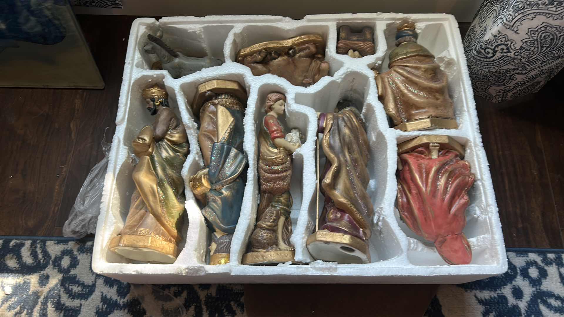 Photo 1 of CHRISTMAS CERAMIC NATIVITY SET
