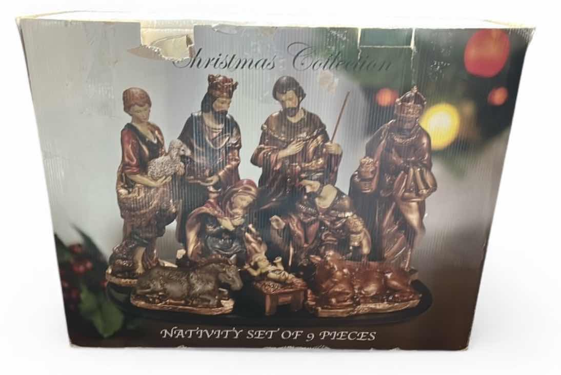 Photo 1 of CHRISTMAS CERAMIC NATIVITY SET