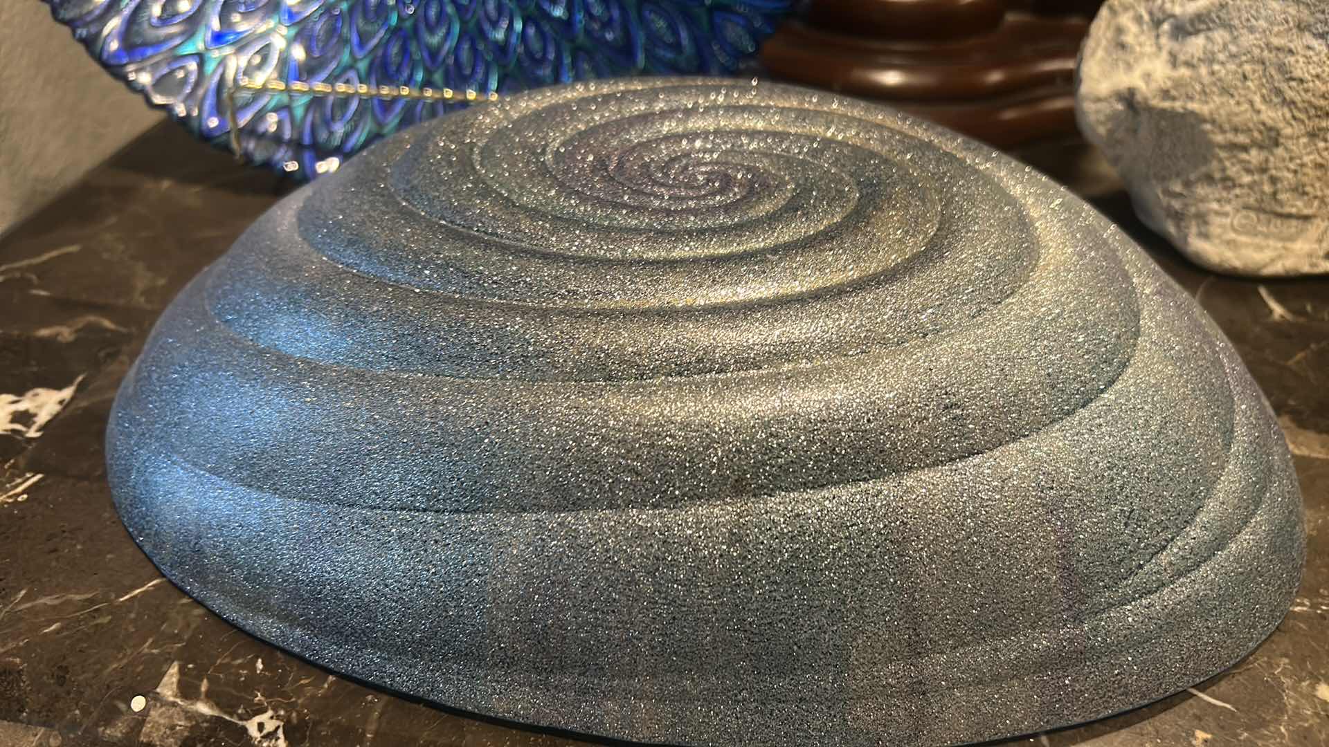 Photo 1 of OCEAN THEMED DECOR - GLASS BOWLS (ROUND 12.5”) SHELL FOSSIL STATUE, SHELLS, STARFISH