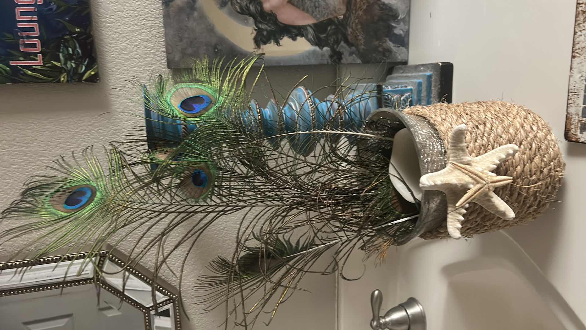 Photo 1 of MERMAID DECOR MERMAID WITH MOON LIGHTS UP WITH BATTERIES 11” x 15”