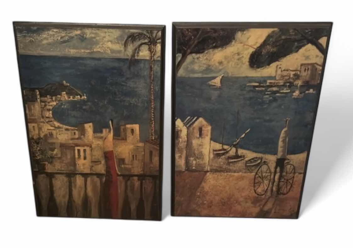 Photo 1 of 2 WOOD WALL PLAQUES ARTWORK PIECES 10” X 15”