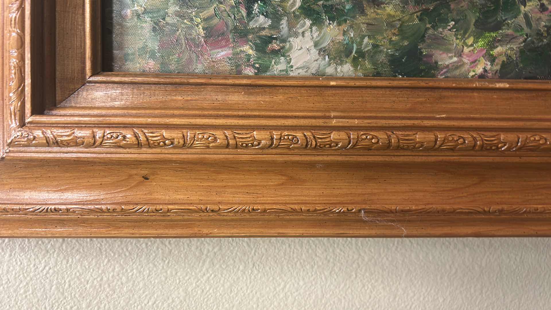 Photo 1 of WOOD FRAMED, OIL/ACRYLIC ON CANVAS, LANDSCAPE ARTWORK 44“ x H56 1/2“