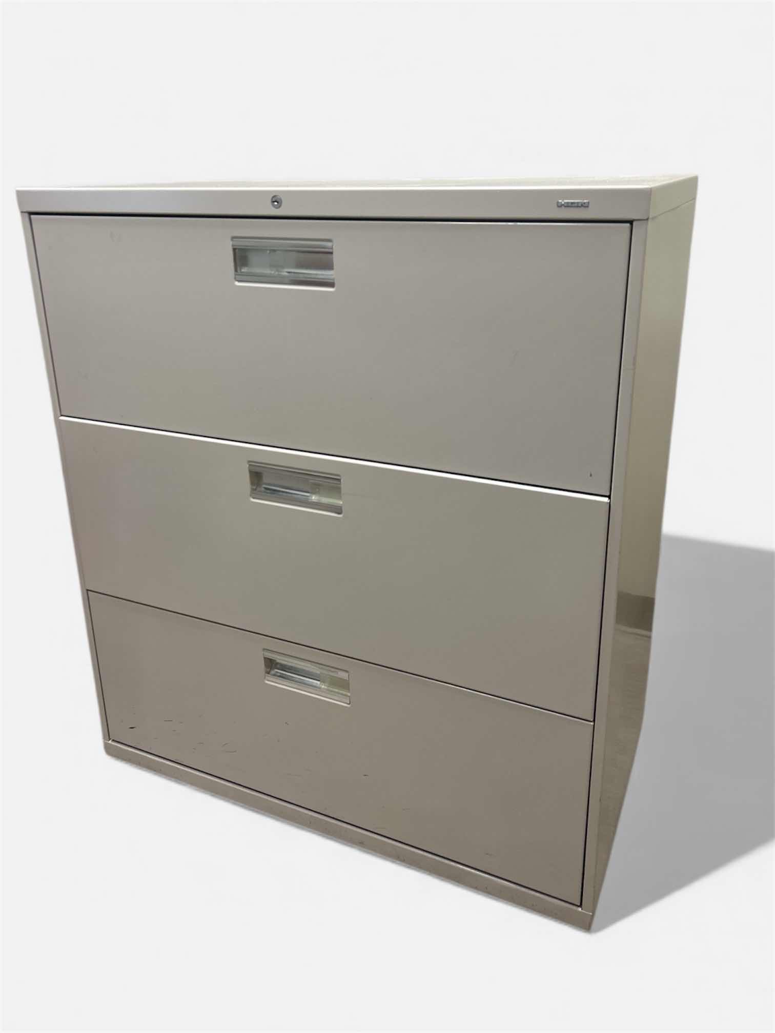 View 1 of 3 DRAWER HON METAL FILING CABINET 3‘ x 19“ x H41“