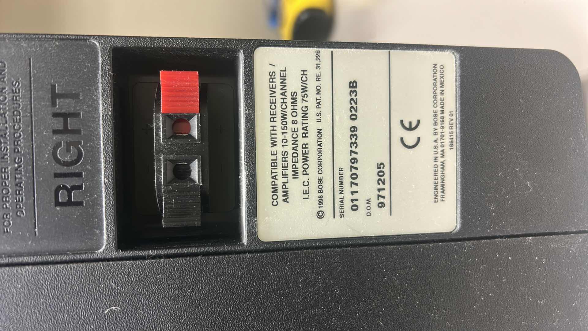 Photo 1 of 2 BOSE SPEAKERS