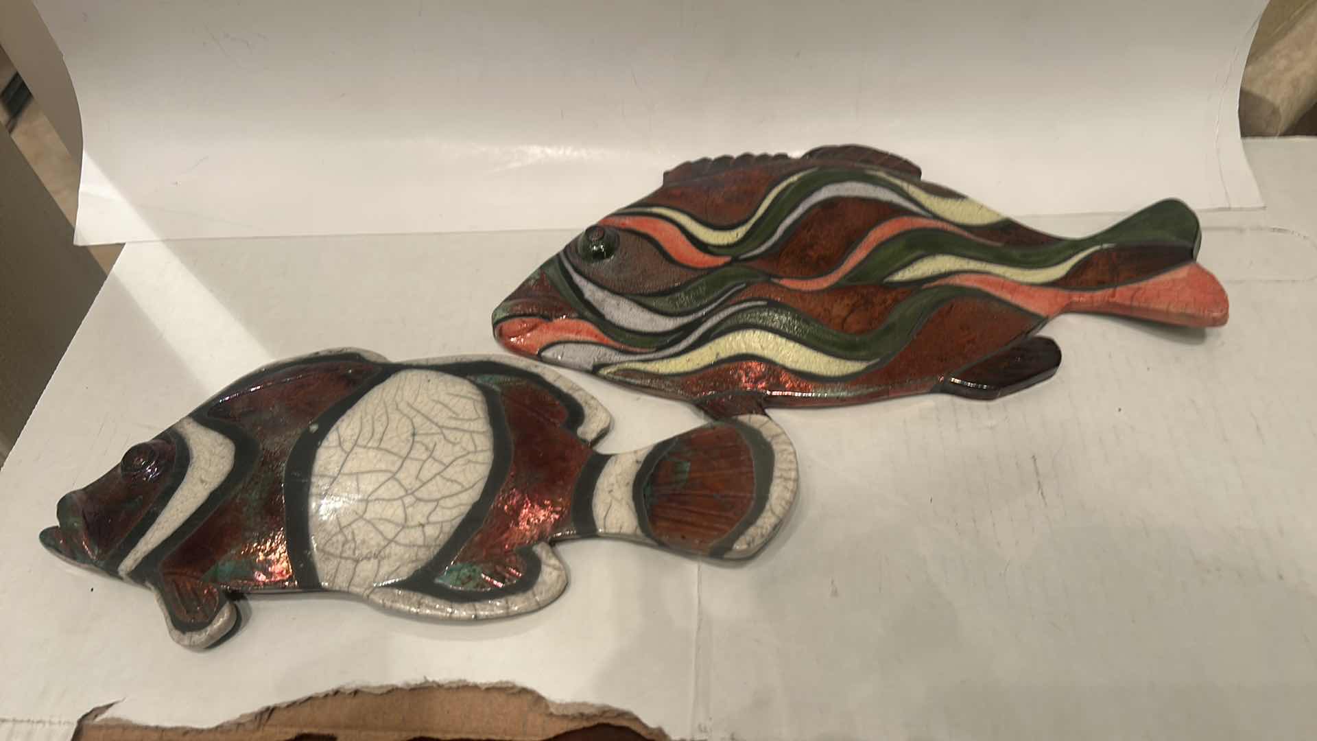 Photo 1 of 2 CERAMIC FISH (LARGEST 12“ x H6 1/2“)