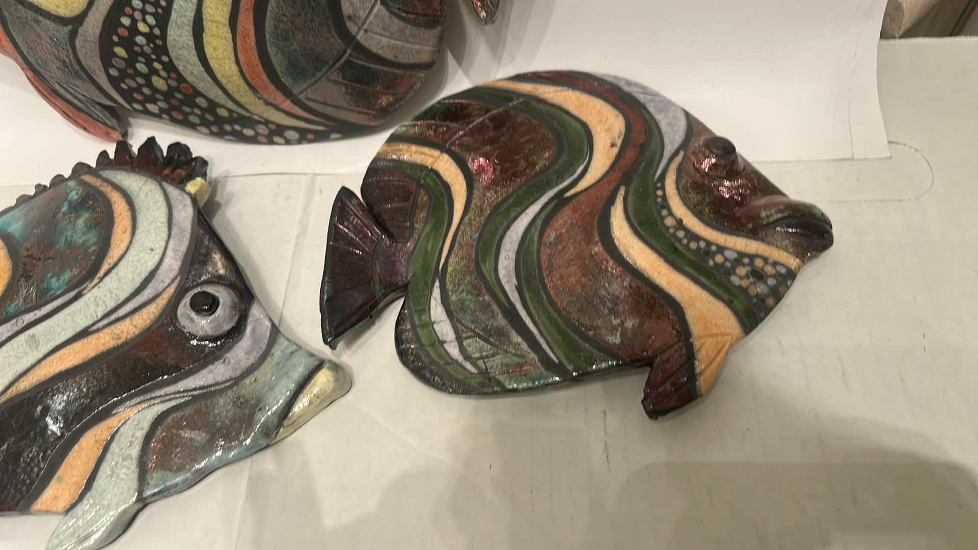 Photo 1 of 3 CERAMIC FISH (LARGEST 11” x H9 1/2”)