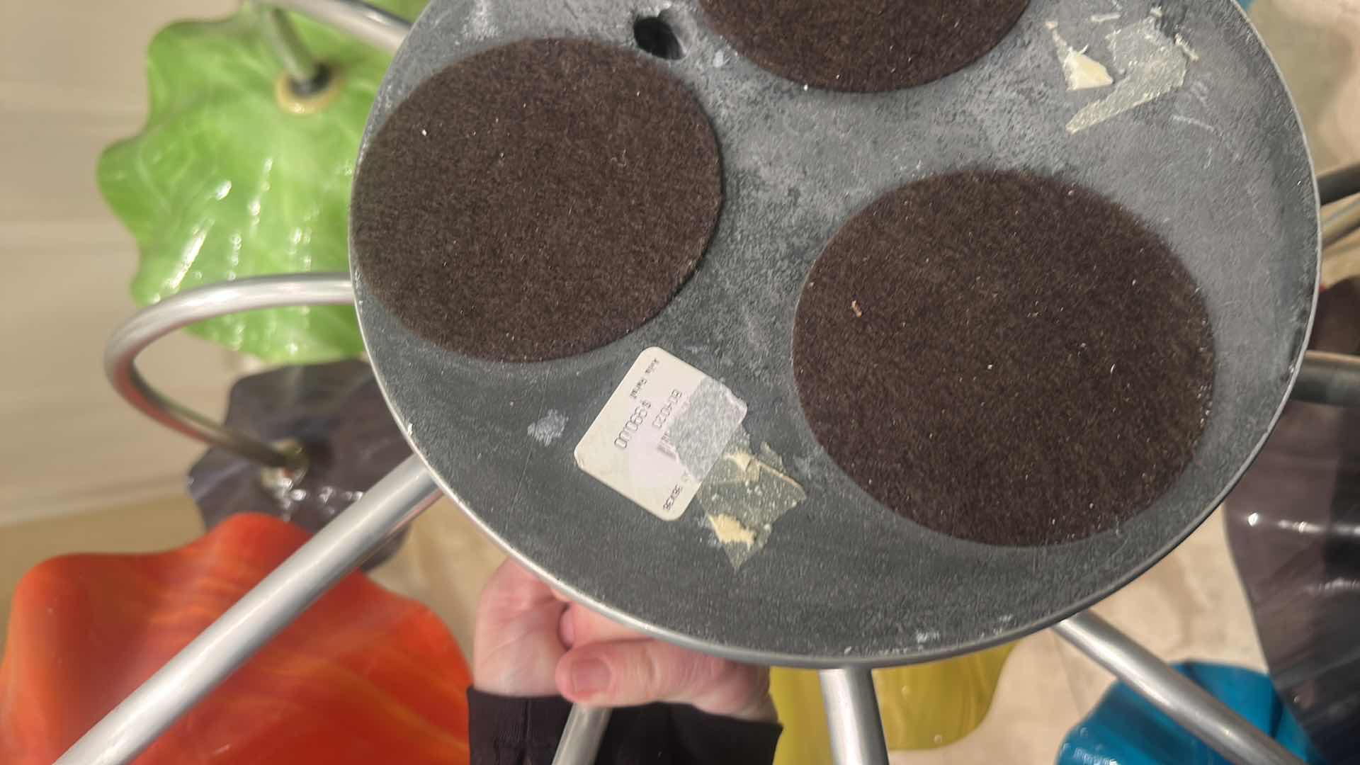 Photo 1 of ART GLASS FLORAL SCULPTURE. 30“ x H10 1/2“