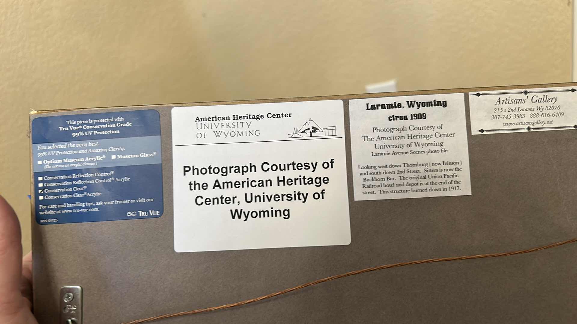 Photo 1 of FRAMED PANORAMIC BLACK-AND-WHITE HISTORIC MAIN STREET SCENE PHOTOGRAPHIC PRINT 
43“ x H17“