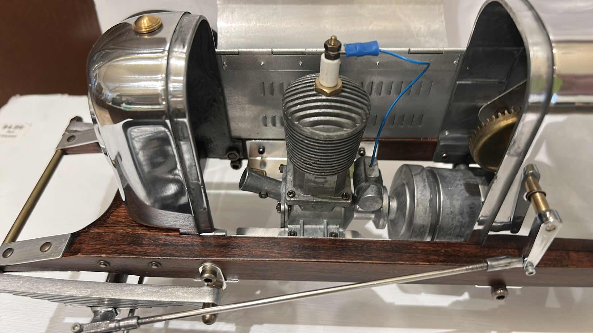 Photo 1 of BANTAM MIDGET MODEL CAR, A REPLICA OF 1930S TETHER CARS KNOWN AS “SPINDIZZIES” 19” x 7”