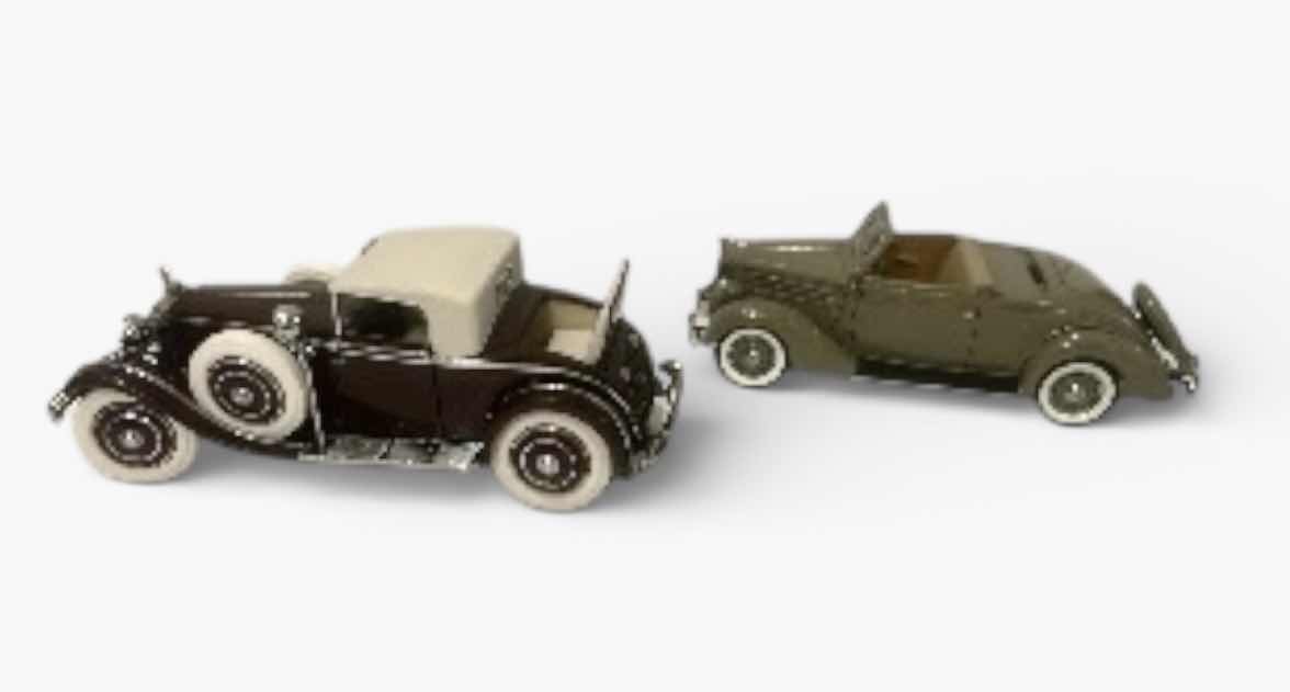 Photo 1 of 2 FRANKLIN MINT COLLECTIBLE METAL CARS  8”