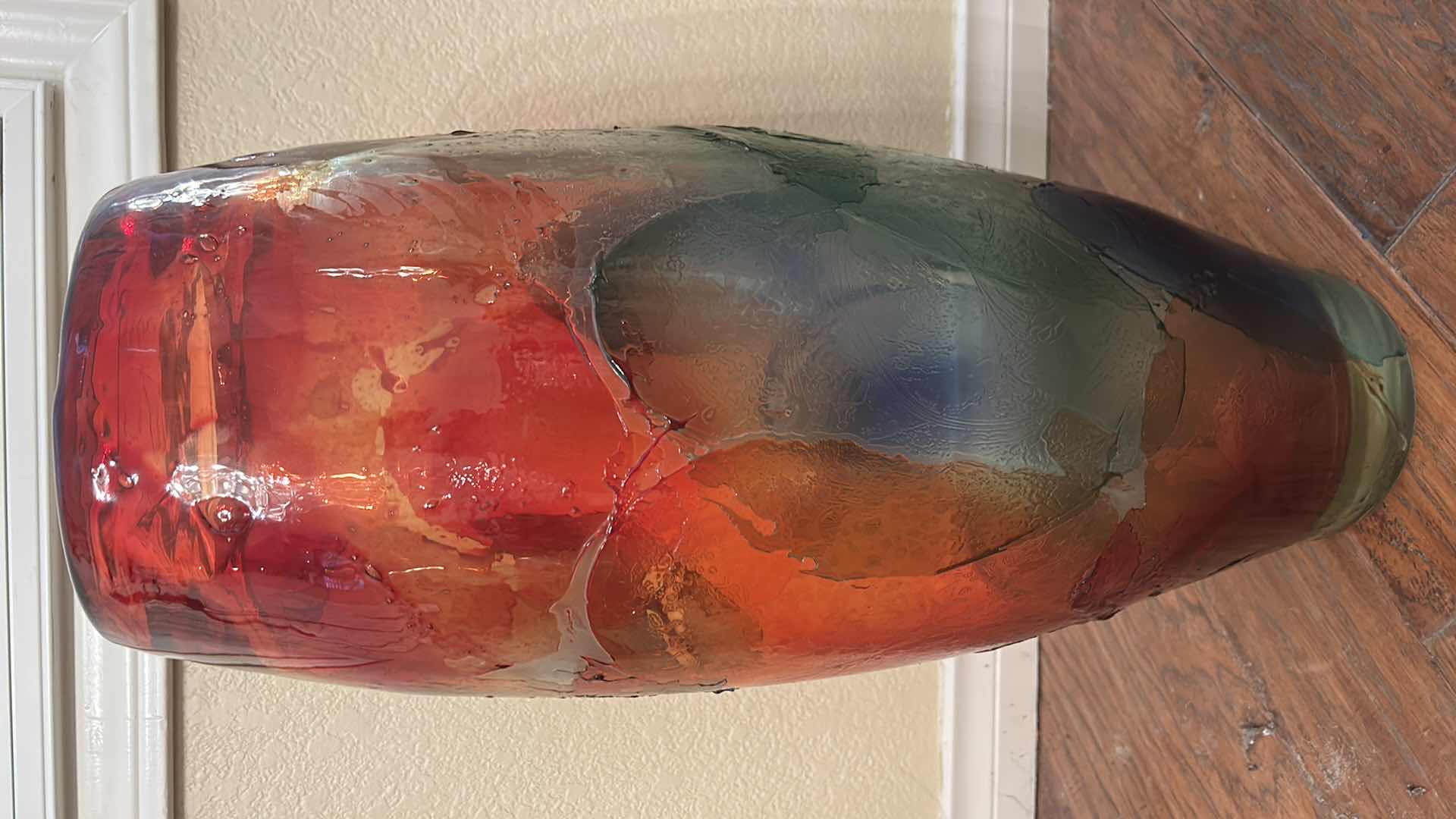 Photo 1 of 26.5” MURANO GALLERY NUMBERED GLASS VASE WITH COA