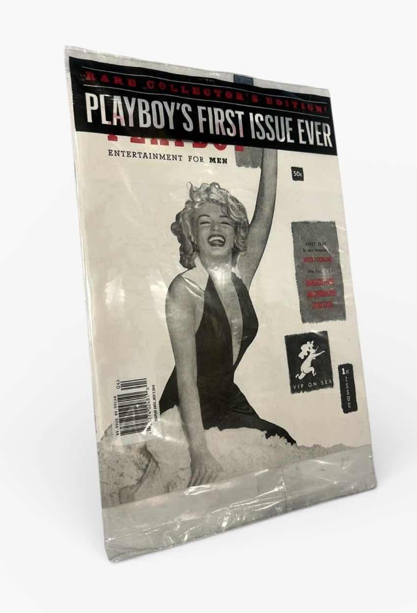 Photo 1 of RARE COLLECTOR’S EDITION - PLAYBOY’S FIRST ISSUE REPRINT WITH MARILYN MONROE IN WHAT APPEARS TO BE PRISTINE CONDITION IN SEALED CELLOPHANE.