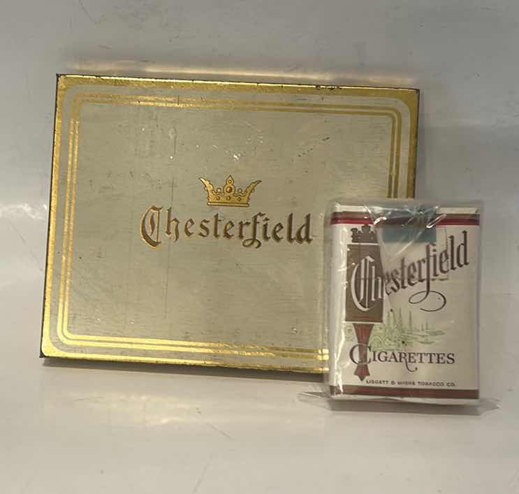 Photo 1 of 2 VINTAGE CHESTERFIELD CIGARETTE ITEMS