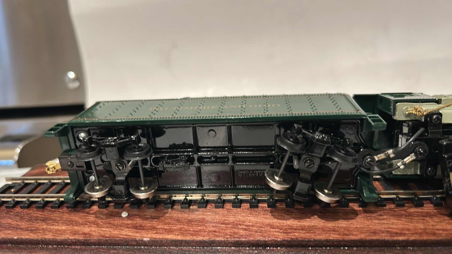 Photo 1 of METAL “THE LINDENBURG SPECIAL”, BALTIMORE & OHIO RAILROAD ENGINE AND COAL CAR, INSIDE CASE. (TRAIN H2”) CASE 15.5” LONG  WITH COA