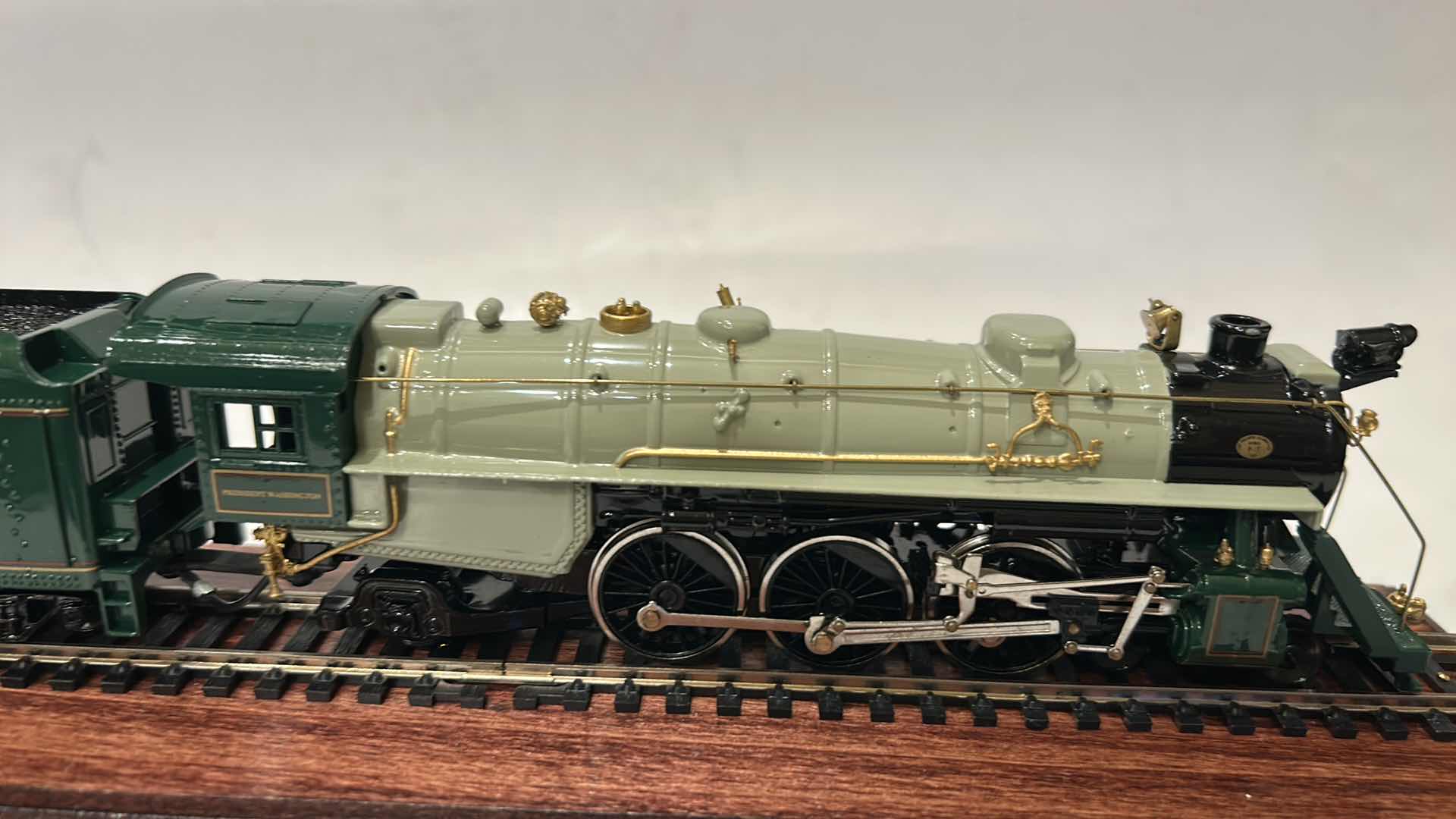 Photo 1 of METAL “THE LINDENBURG SPECIAL”, BALTIMORE & OHIO RAILROAD ENGINE AND COAL CAR, INSIDE CASE. (TRAIN H2”) CASE 15.5” LONG  WITH COA