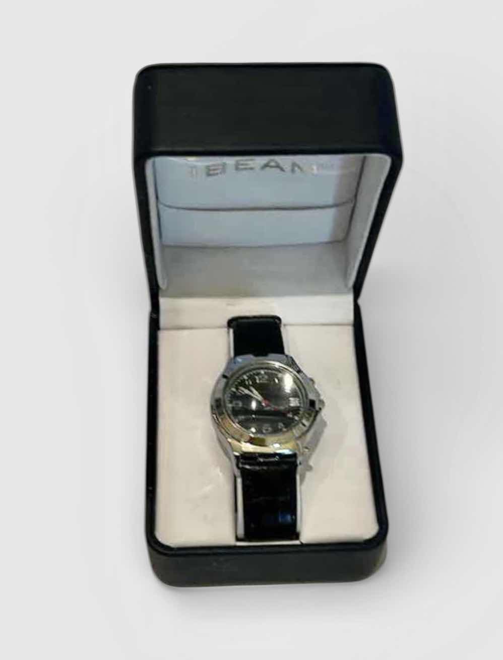 Photo 1 of I-BEAM MEN’S DELUXE MAGNIFYING WATCH WITH LEATHER BAND