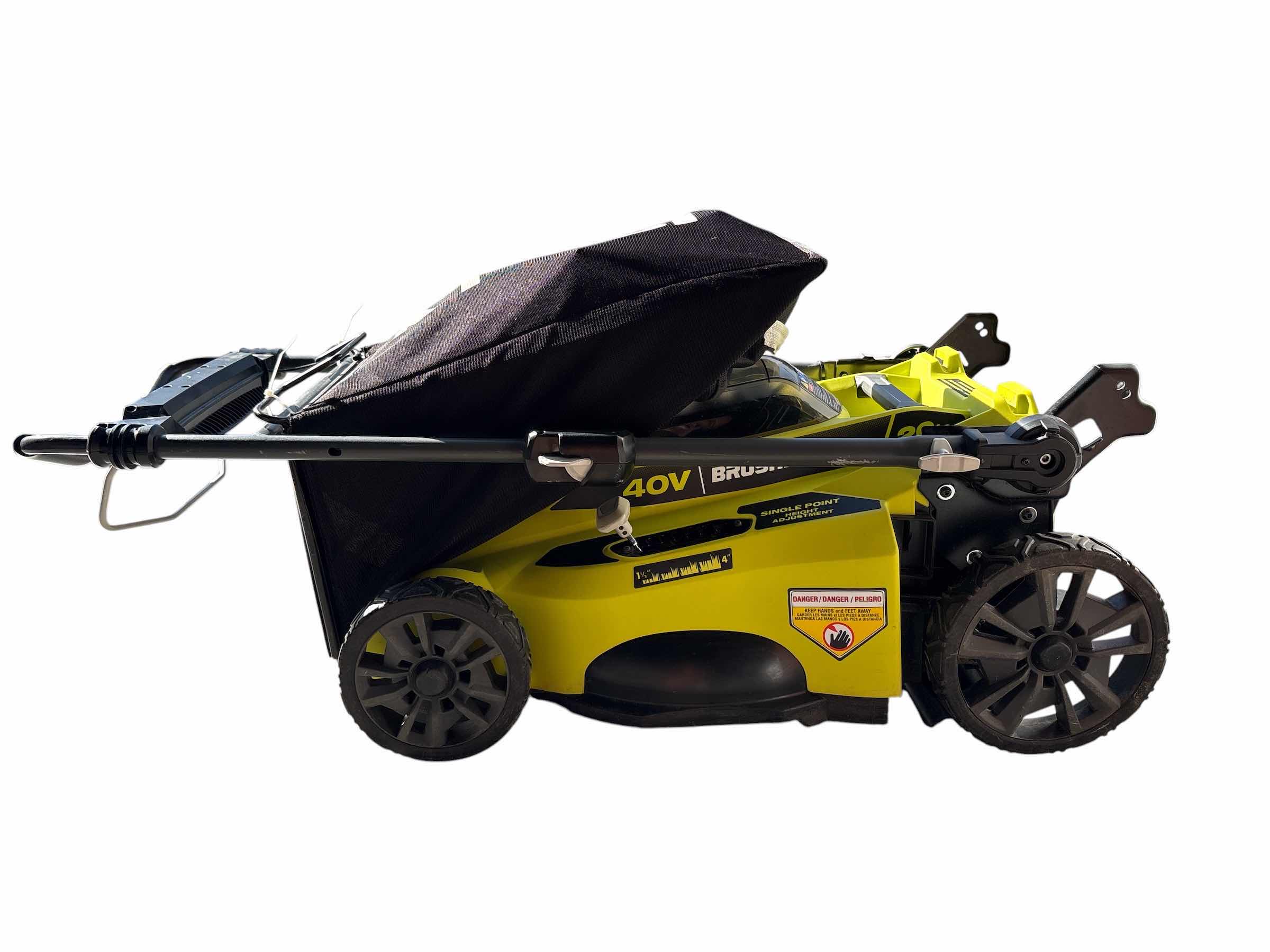 Photo 1 of RYOBI 40V BRUSHLESS CORDLESS WALK BEHIND PUSH LAWN MOWER 20”