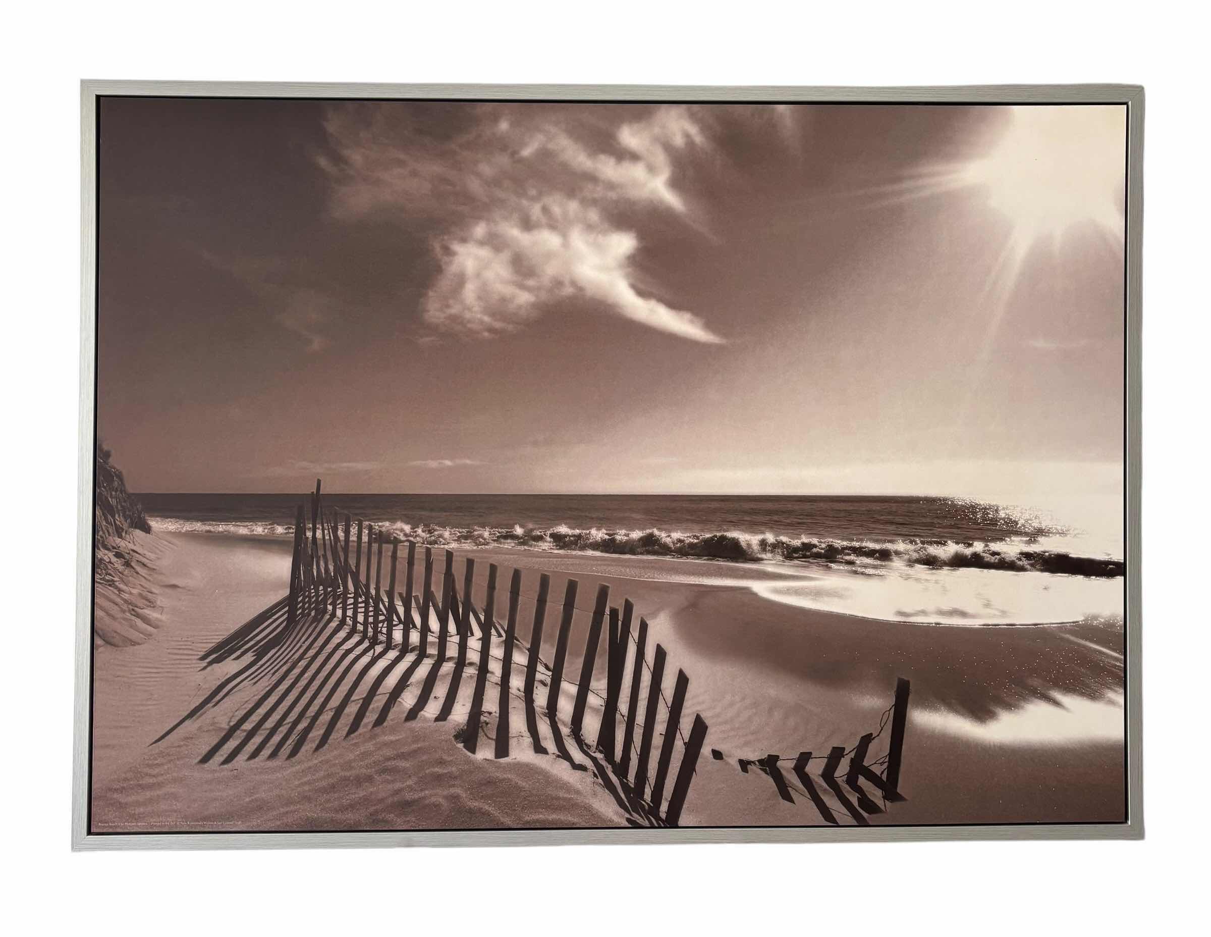 Photo 1 of FRAMED BLACK & WHITE BEACH PICTURE 39” X 55”