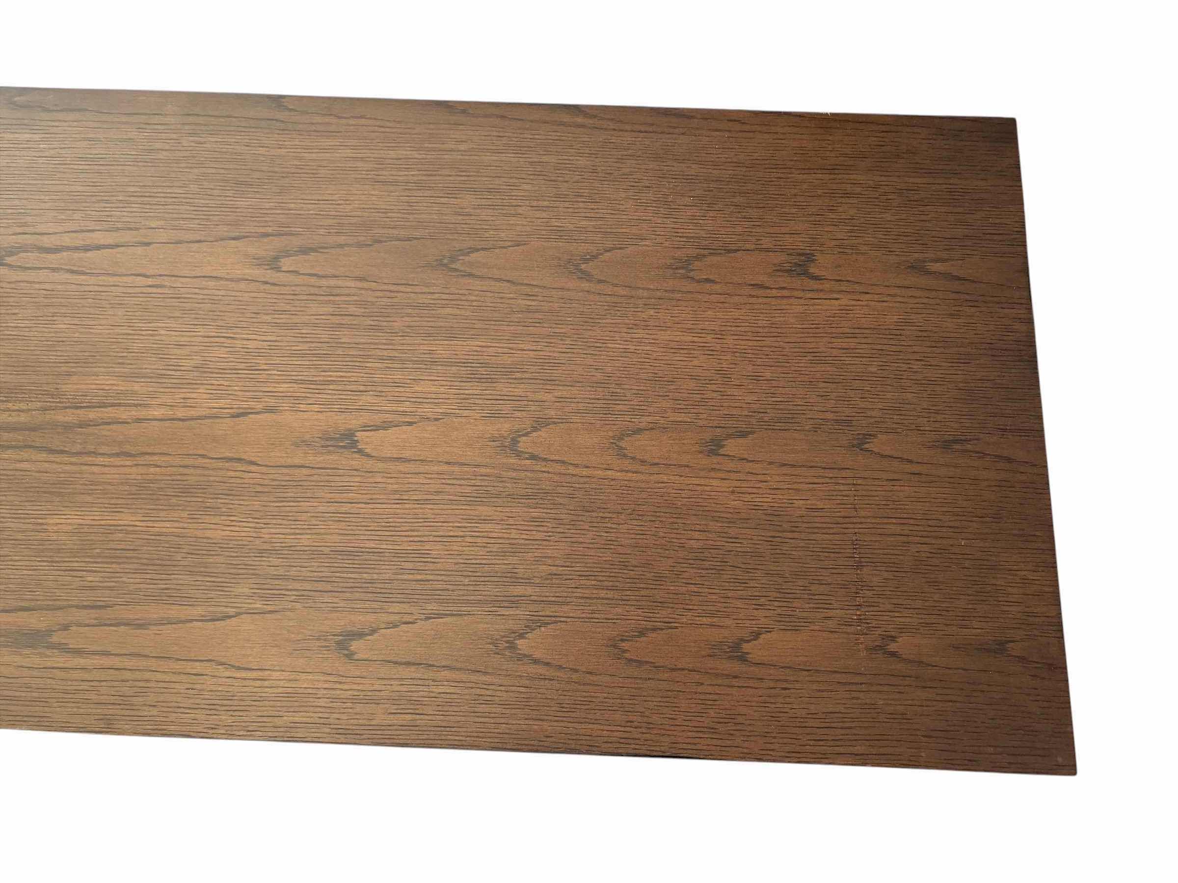 Photo 1 of FARMHOUSE STYLE SOFA TABLE W DARK WOOD TOP AND WHITE X SHAPED LEGS 60”X18”H36”