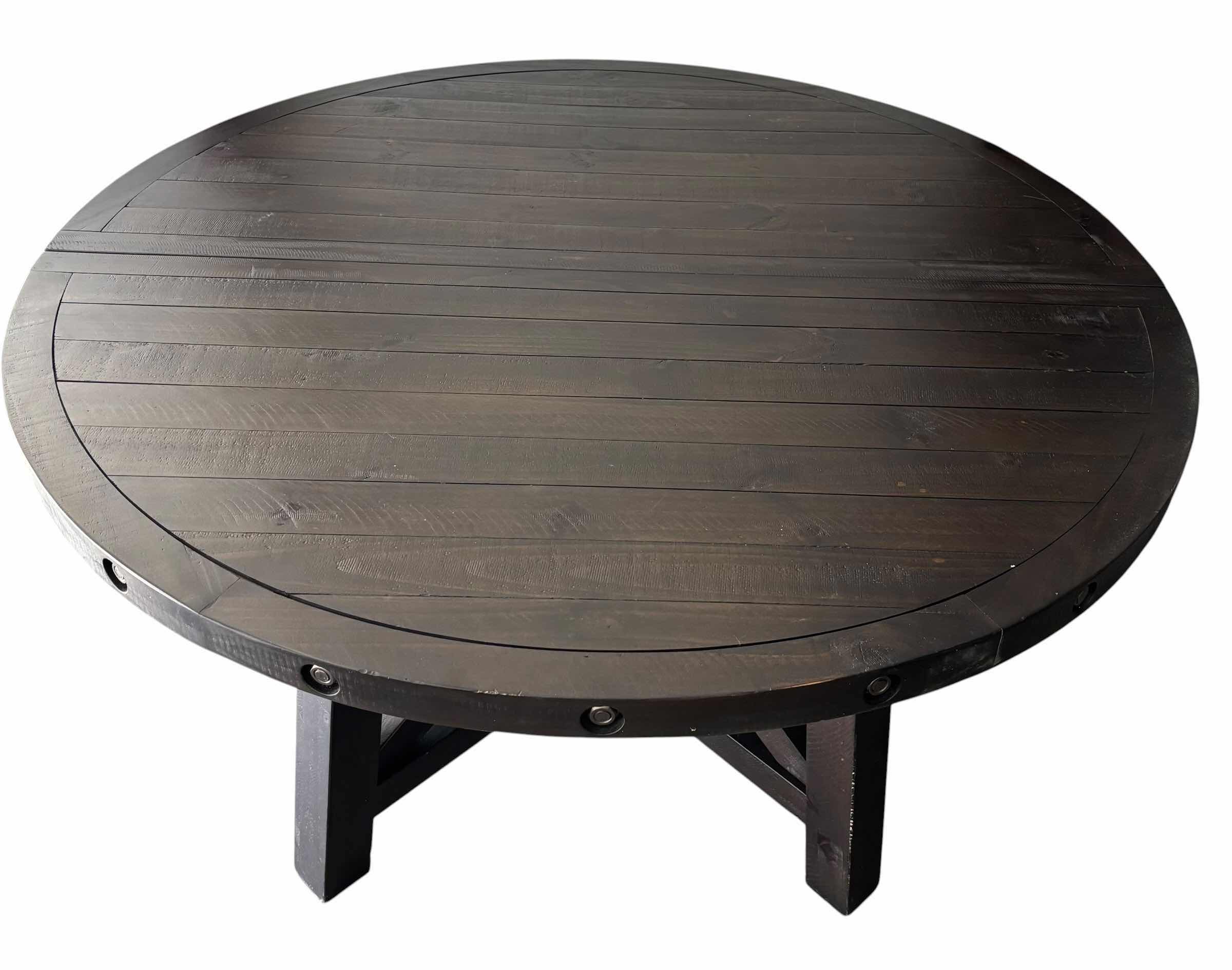 Photo 1 of MODUS FURNITURE YOSEMITE WOOD ROUND EXTENSION TABLE D53” & H30”