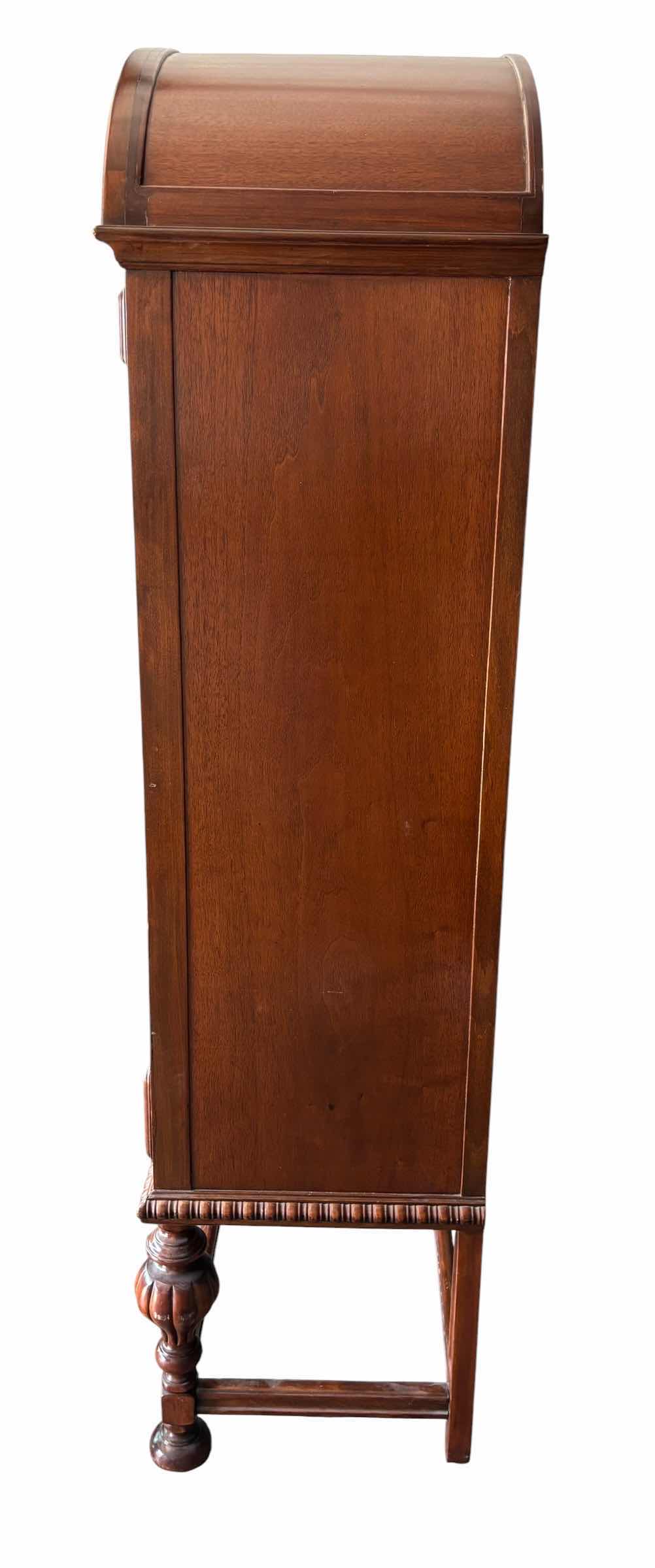 Photo 1 of VINTAGE LAMMERT FURNITURE COMPANY CURIO CABINET H66”