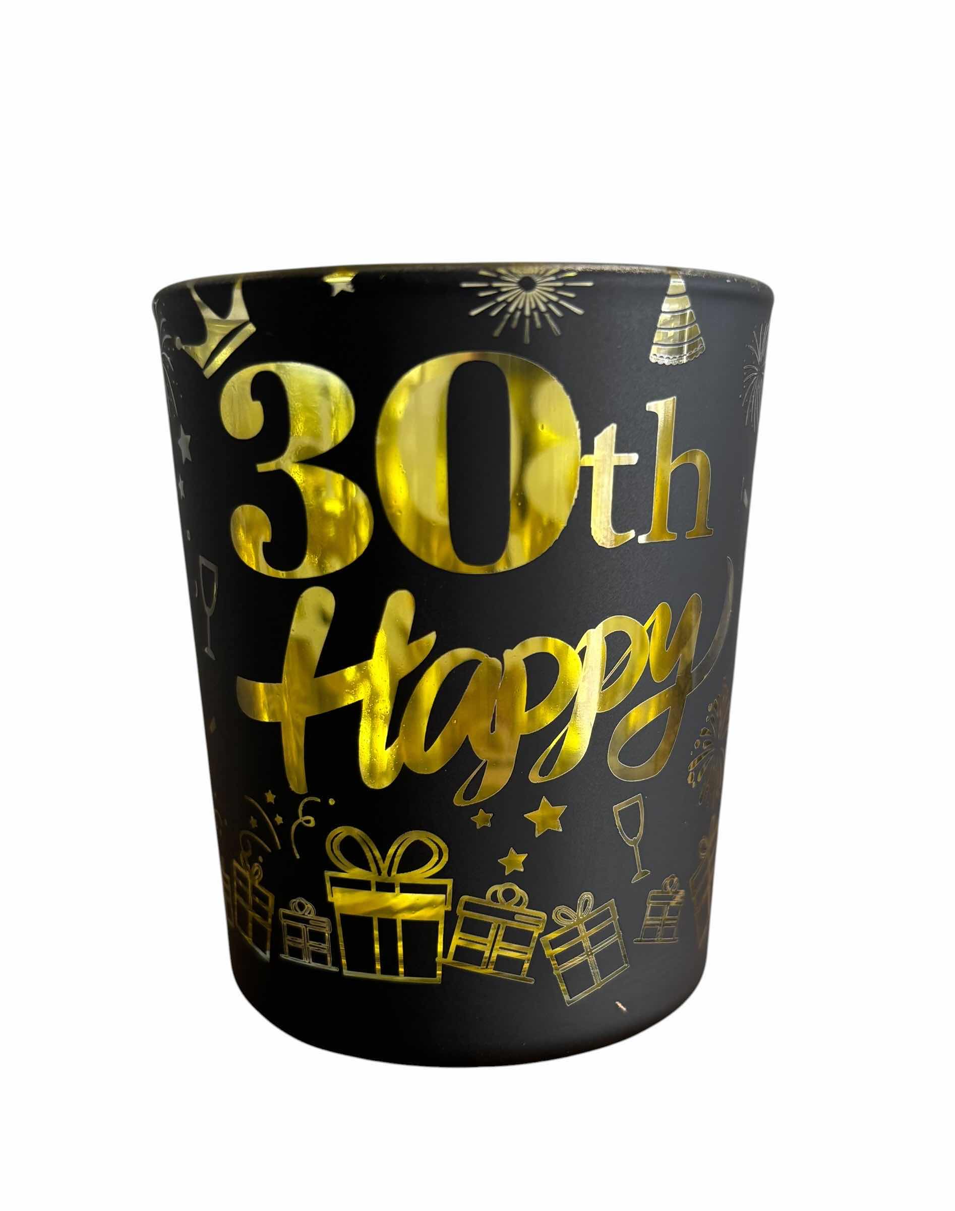 Photo 1 of NIB 30TH BIRTHDAY TEALIGHT CANDLE HOLDERS/SHOT GLASSES (36)