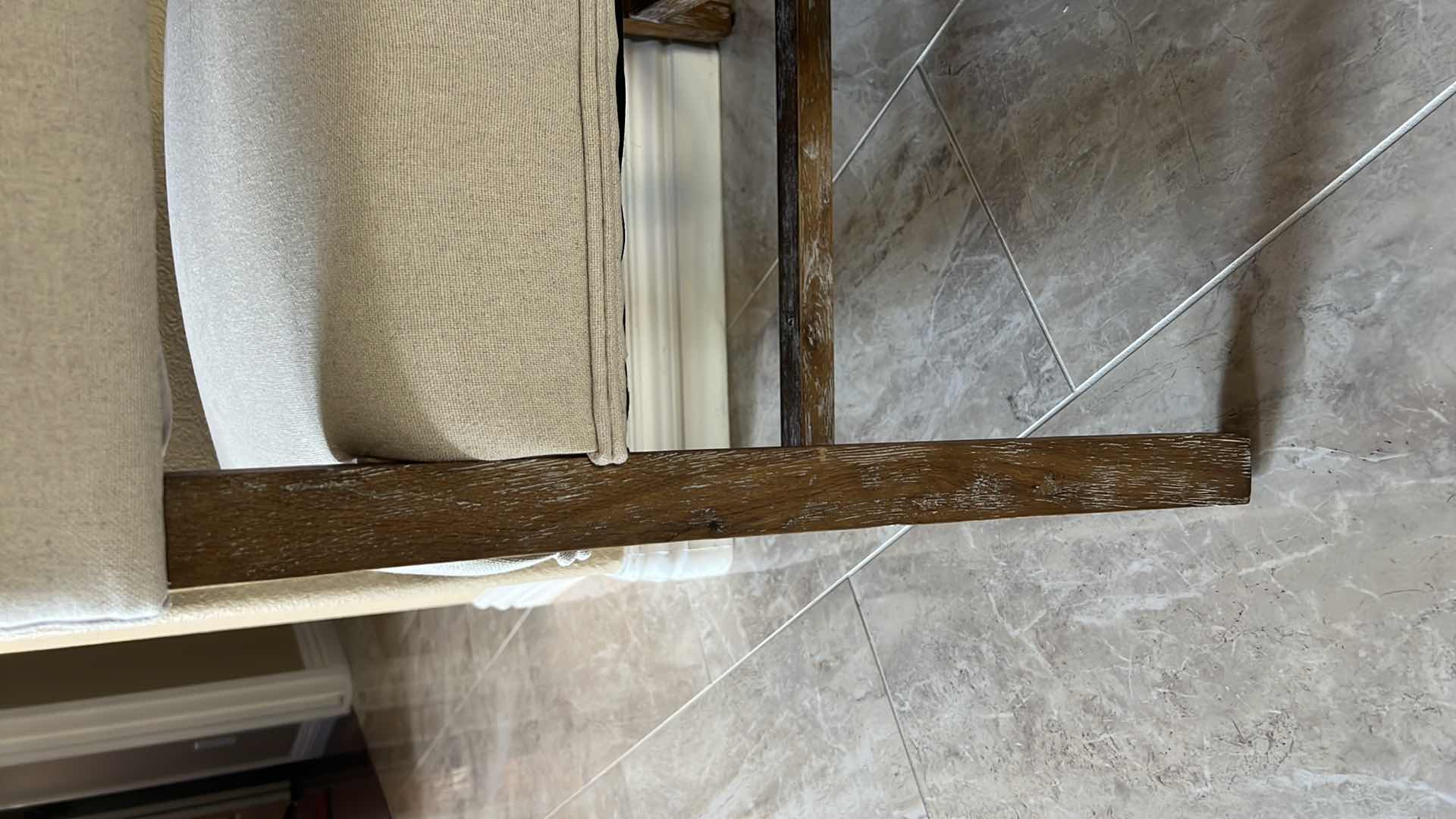 Photo 1 of 1-TUFTED CREAM PARSONS DINING CHAIR (MATCHES DINING TABLE & BENCH)