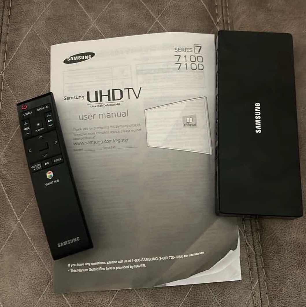 Photo 1 of 75" SAMSUNG UHD 4K TV W REMOTE INCLUDES WALL MOUNT