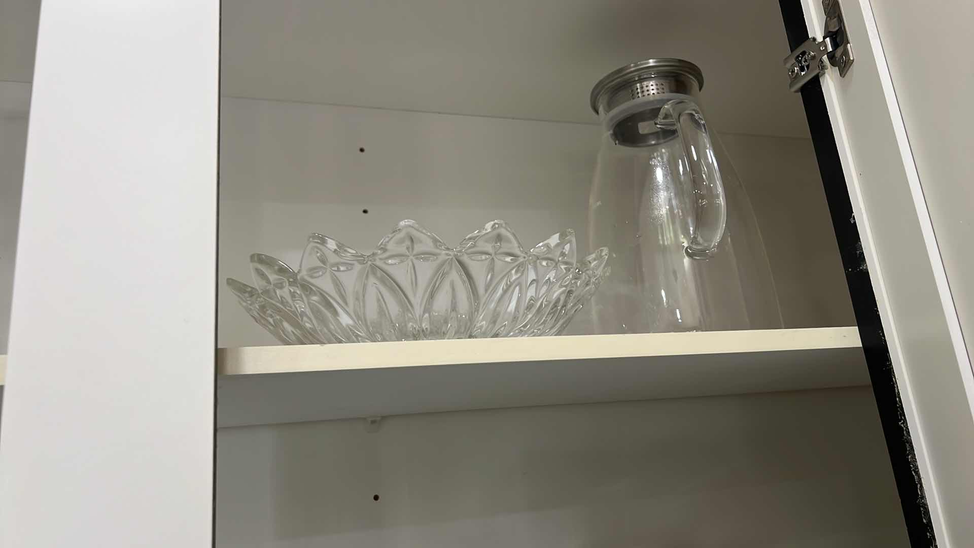 Photo 1 of CONTENTS OF KITCHEN CABINET-GLASSWARE