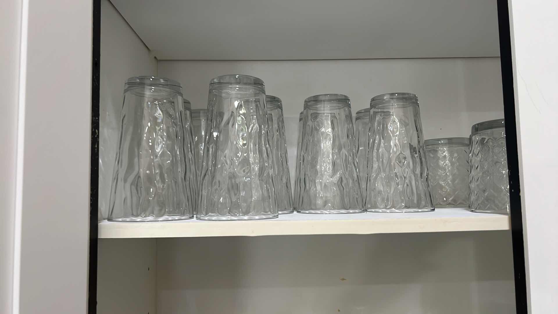 Photo 1 of CONTENTS OF KITCHEN CABINET-GLASSWARE