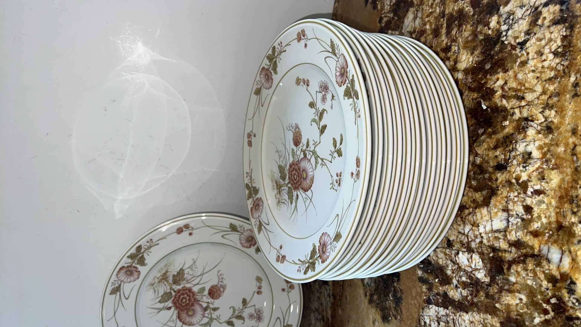 Photo 4 of 27 PCS-NORITAKE "VERSATONE" CHINA (DINNER & DESSERT PLATES)