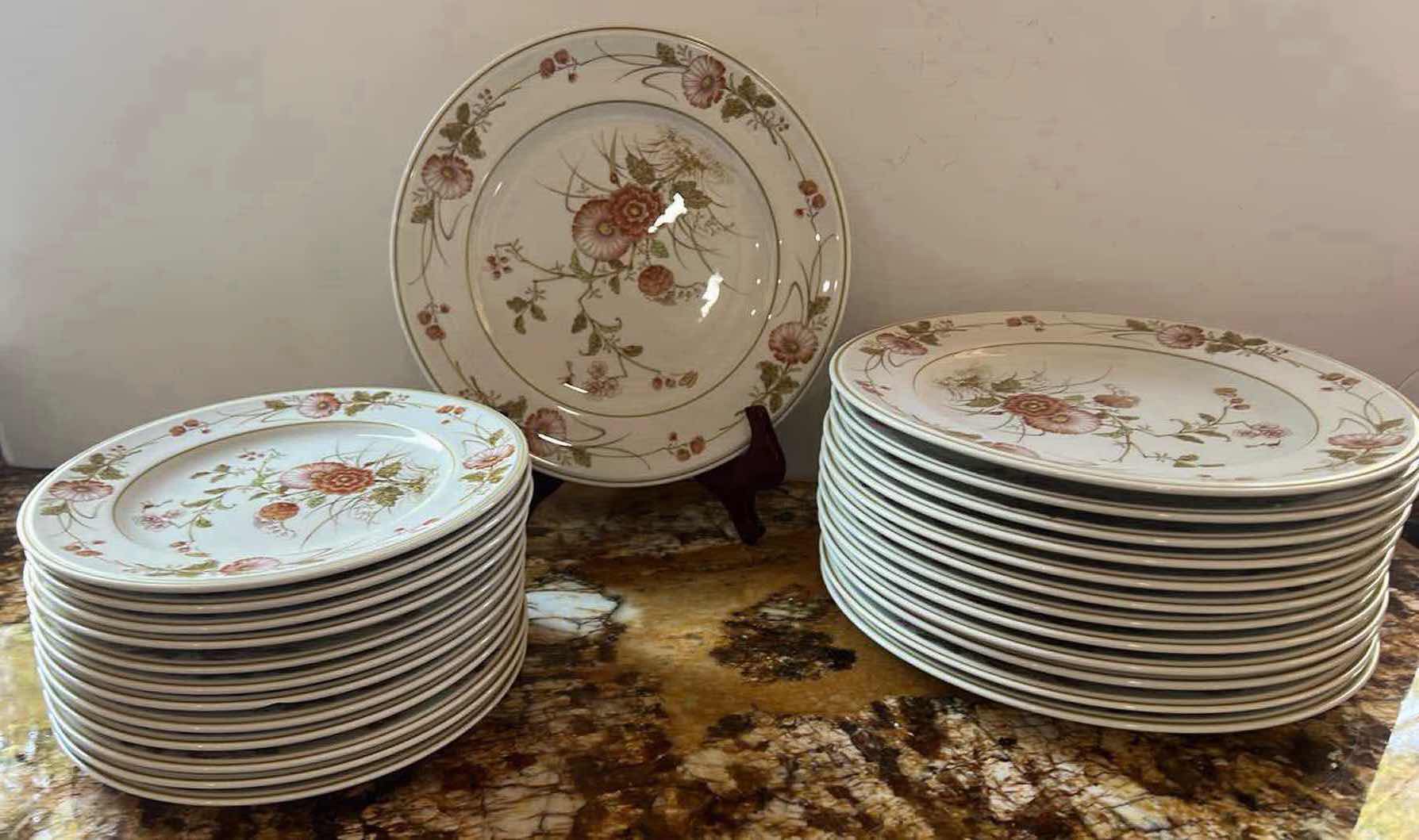 Photo 1 of 27 PCS-NORITAKE "VERSATONE" CHINA (DINNER & DESSERT PLATES)