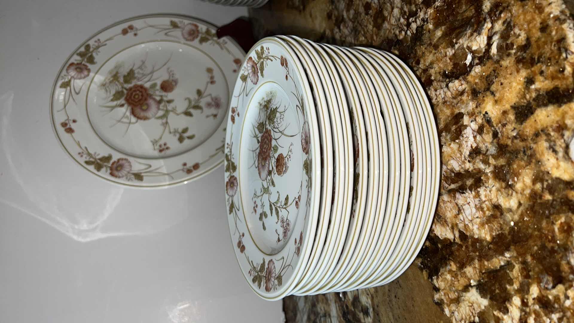 Photo 3 of 27 PCS-NORITAKE "VERSATONE" CHINA (DINNER & DESSERT PLATES)