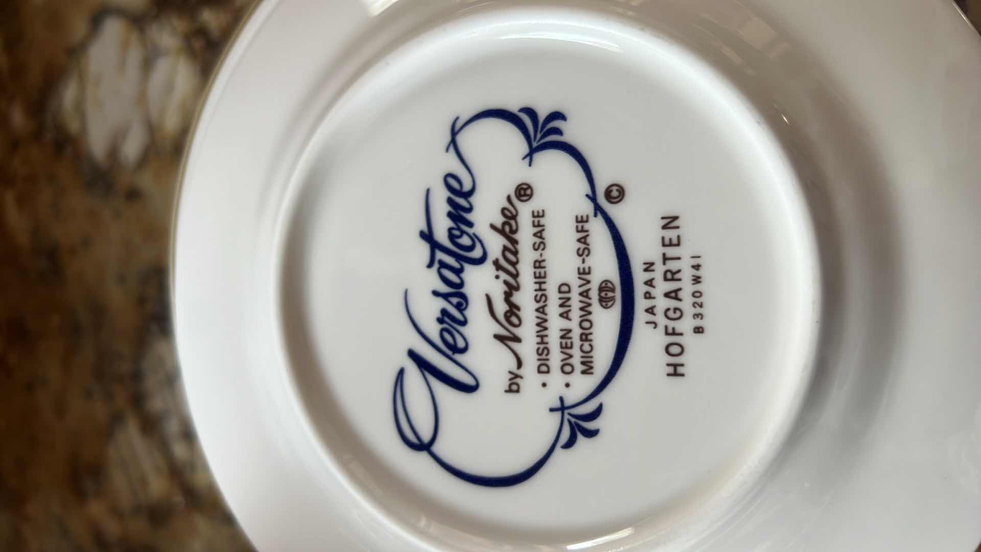 Photo 1 of 32PCS-NORITAKE "VERSATONE" CHINA (CUPS & SAUCERS, DESSERT PLATES)